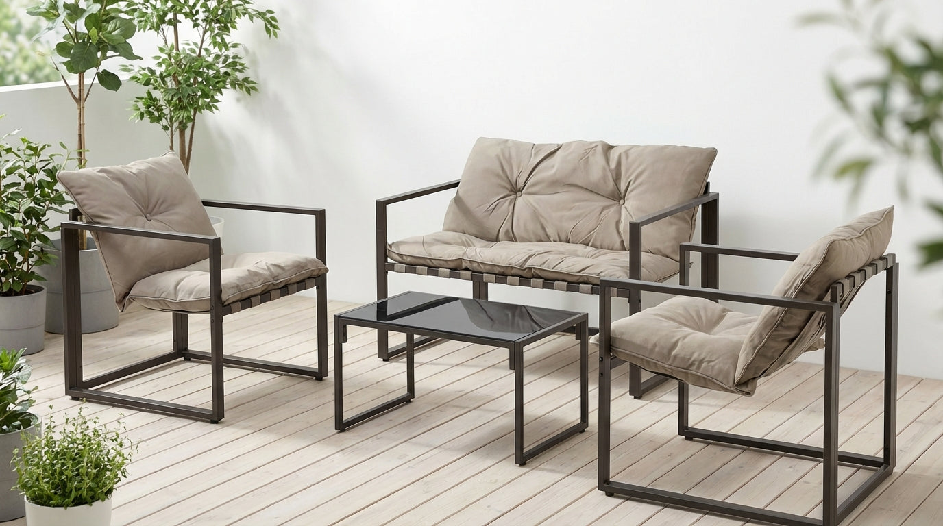 Meble ogrodowe ze stołem