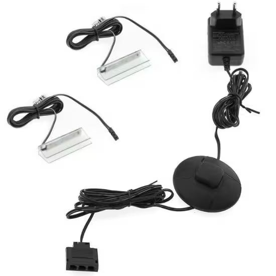 Oświetlenie LED Prismatic 2-pkt - Ciepłe światło, czarne przewody
