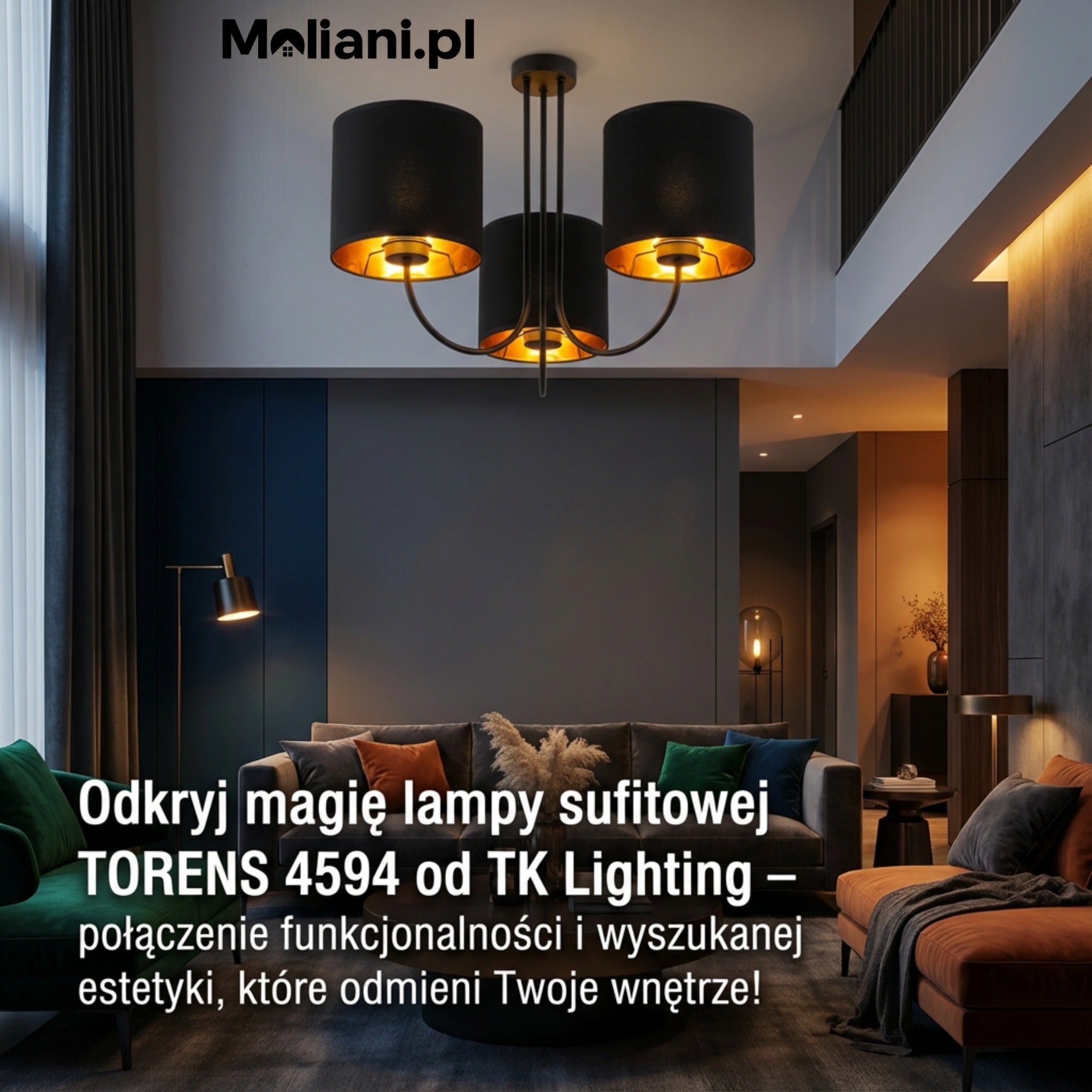 Lampa sufitowa TORENS 4594 TK Lighting elegancka dekoracja