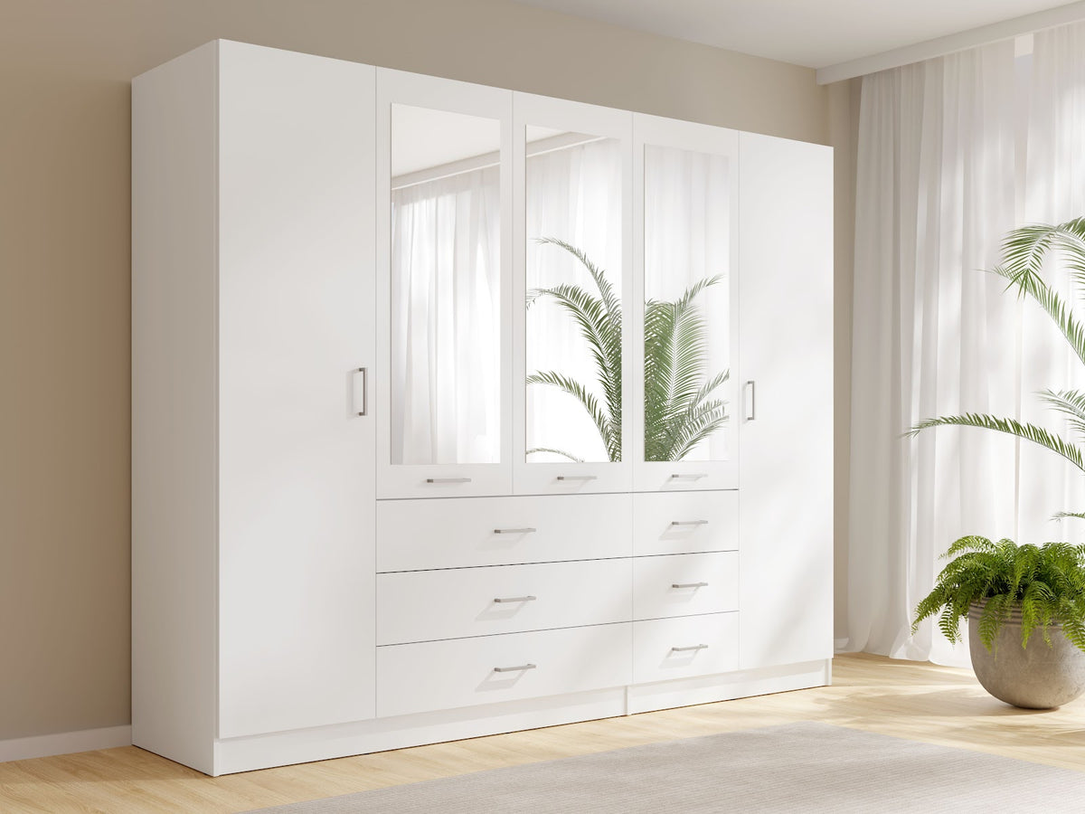 KONSO 21 - SZAFA (5D6SZ) PB0010-BIAŁY LAMINAT PB0010-BIAŁY LAMINAT 21-FSC B