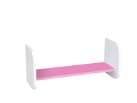 Półka wisząca pojedyncza minimalistyczna 70 cm biało-różowa