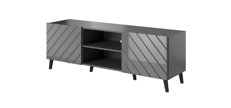 Szafka RTV PIRA 150 cm - szary – zdjęcie 4