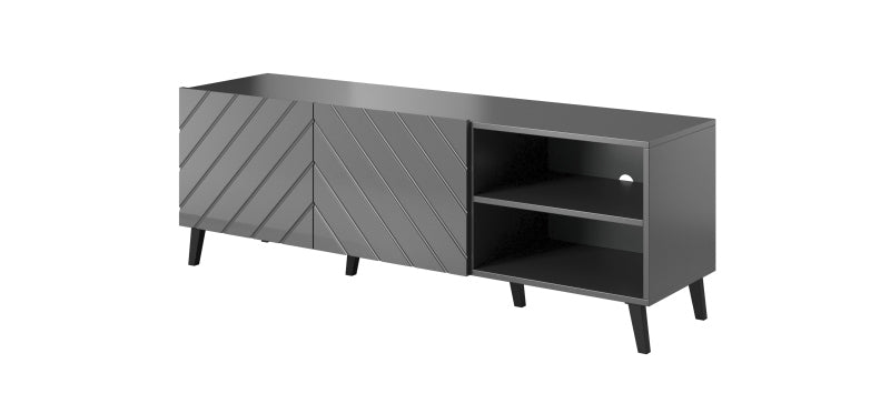 Szafka RTV PIRA 150 cm - szary – zdjęcie 7