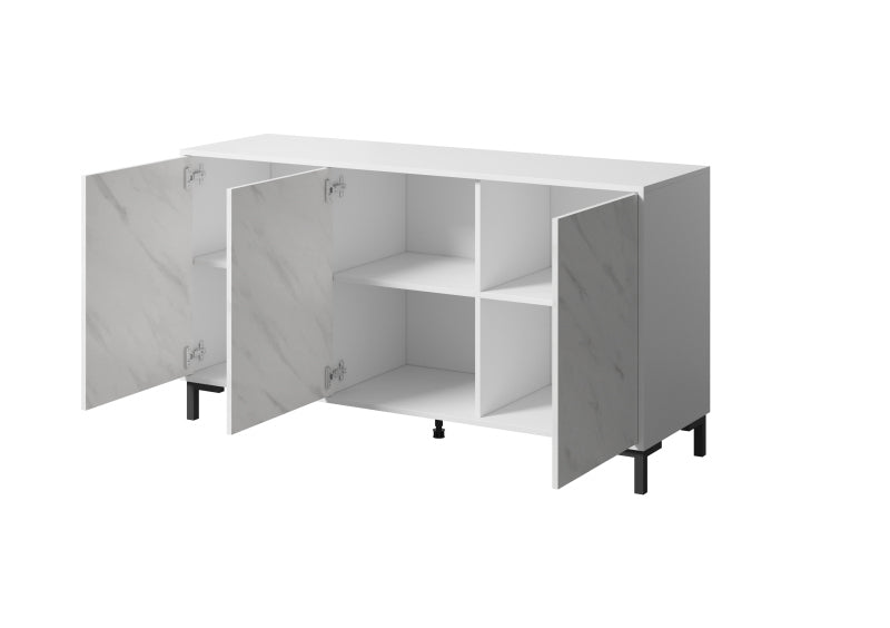 MARMO komoda KOM150/3D biały
