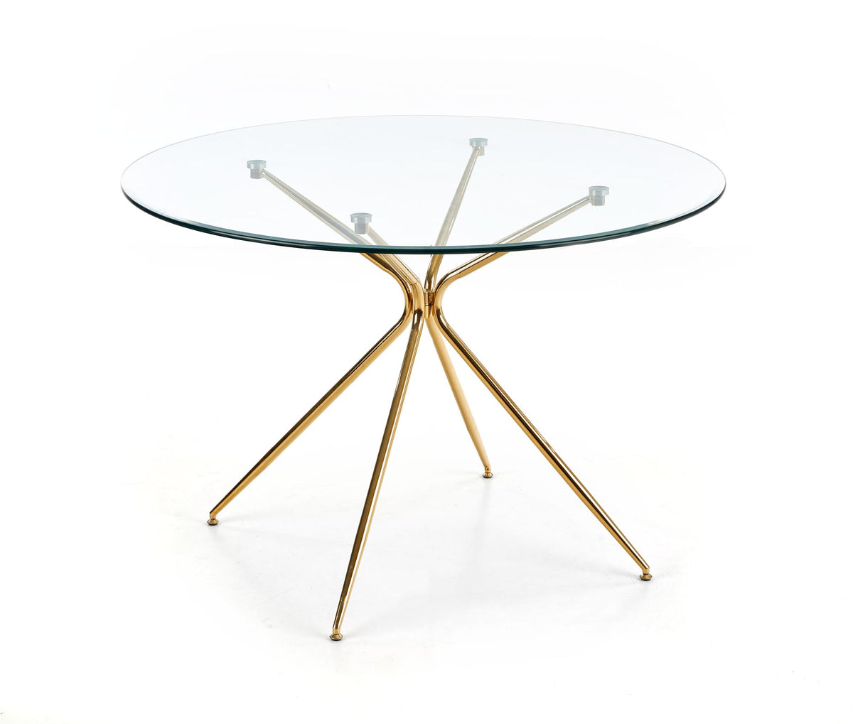 RONDO stół, blat - bezbarwny, nogi - złoty (2p=1szt) – zdjęcie 10