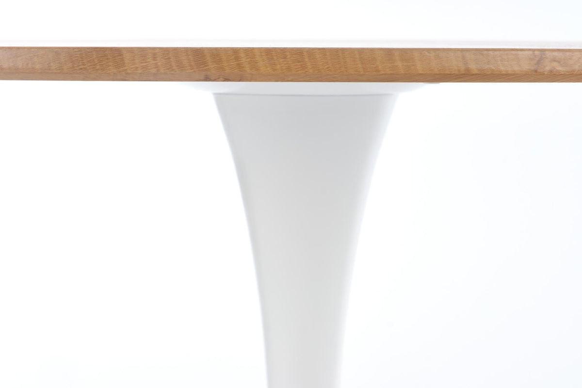 Stół ASARA ø80 cm - złoty / biały / metal – zdjęcie 5
