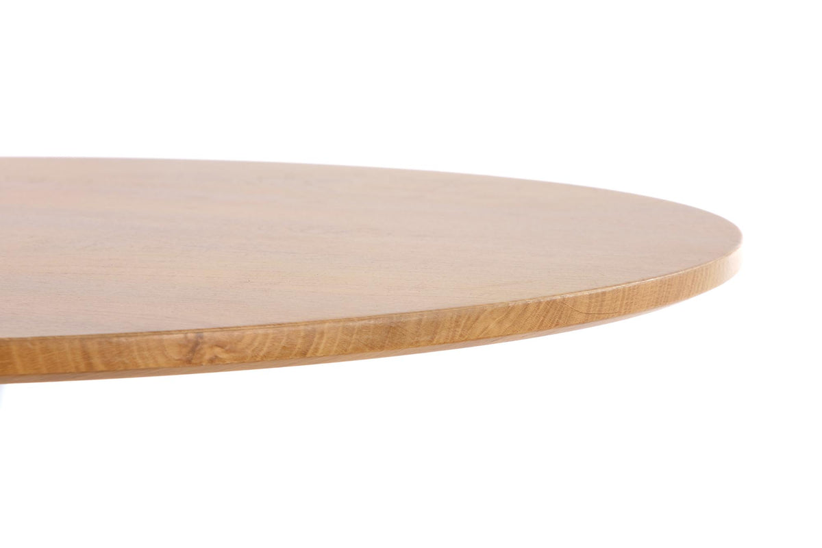 Stół ASARA ø80 cm - złoty / biały / metal – zdjęcie 6