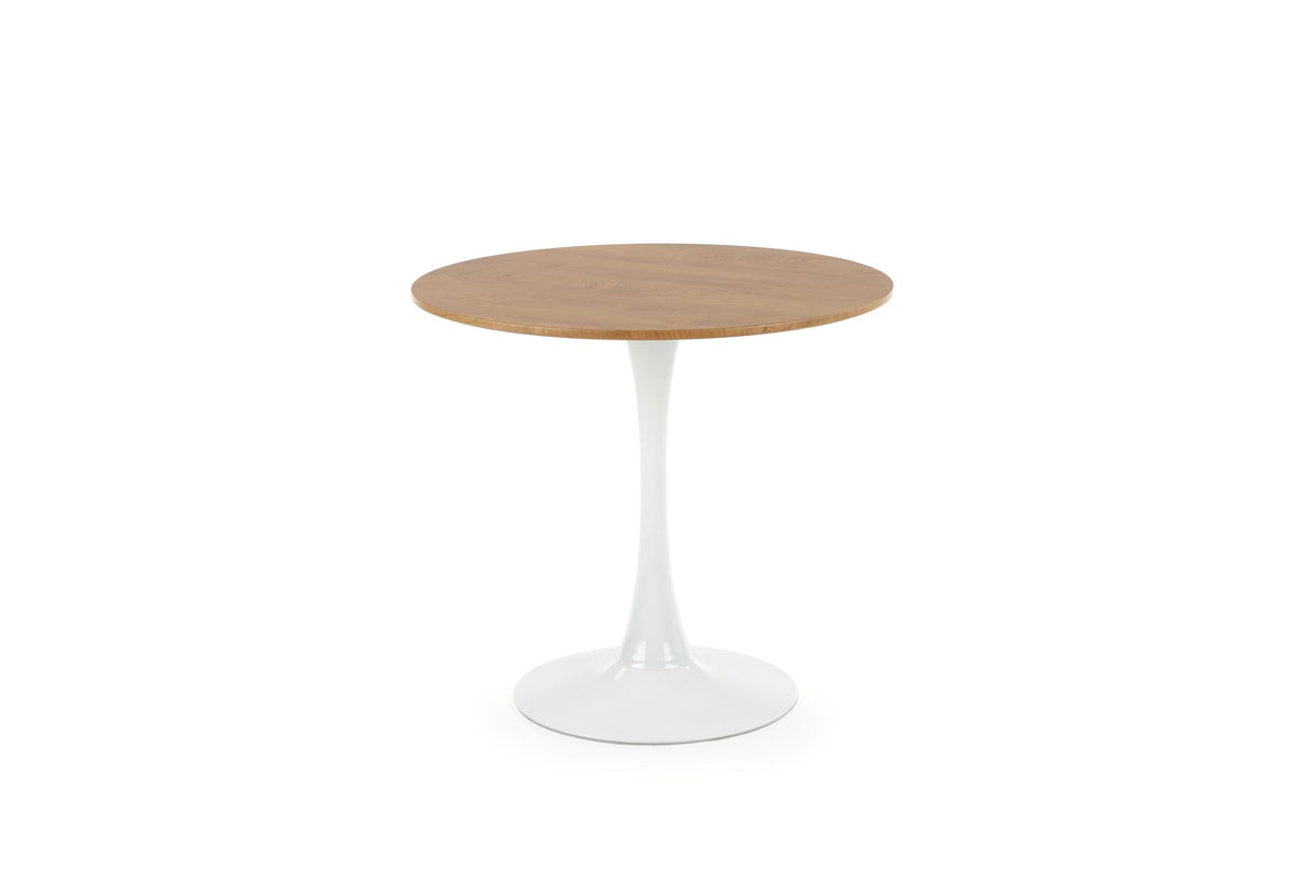 Stół ASARA ø80 cm - złoty / biały / metal – zdjęcie 8