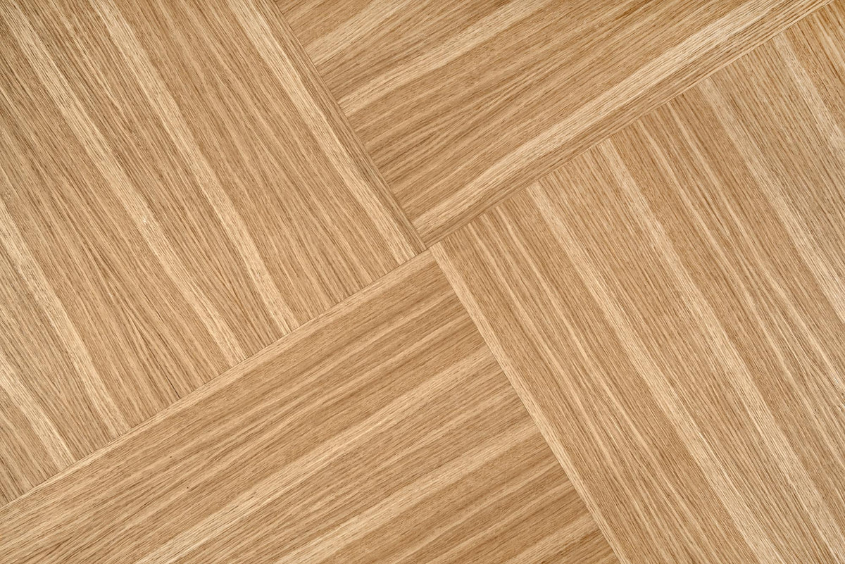 Stół IDANA ø120 cm - dąb naturalny / czarny / okleina drewniana - 10