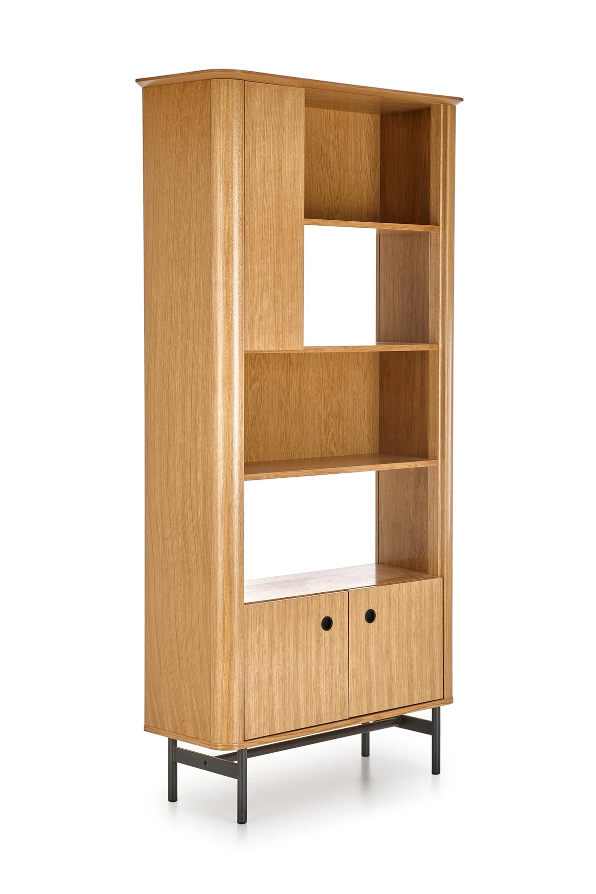 SMART regał REG-1 dąb naturalny/czarny (2p=1szt) – zdjęcie 5