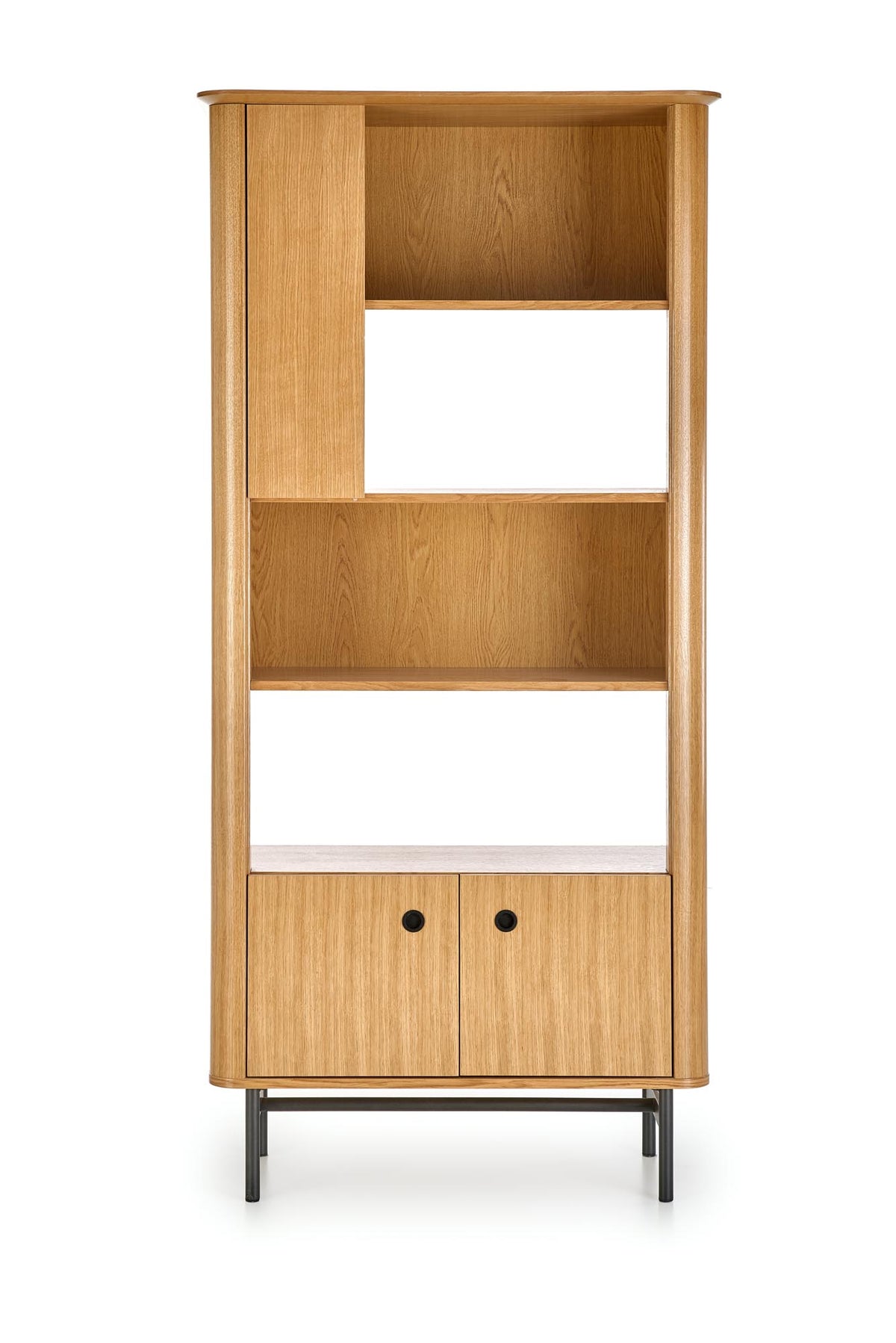 SMART regał REG-1 dąb naturalny/czarny (2p=1szt) – zdjęcie 9