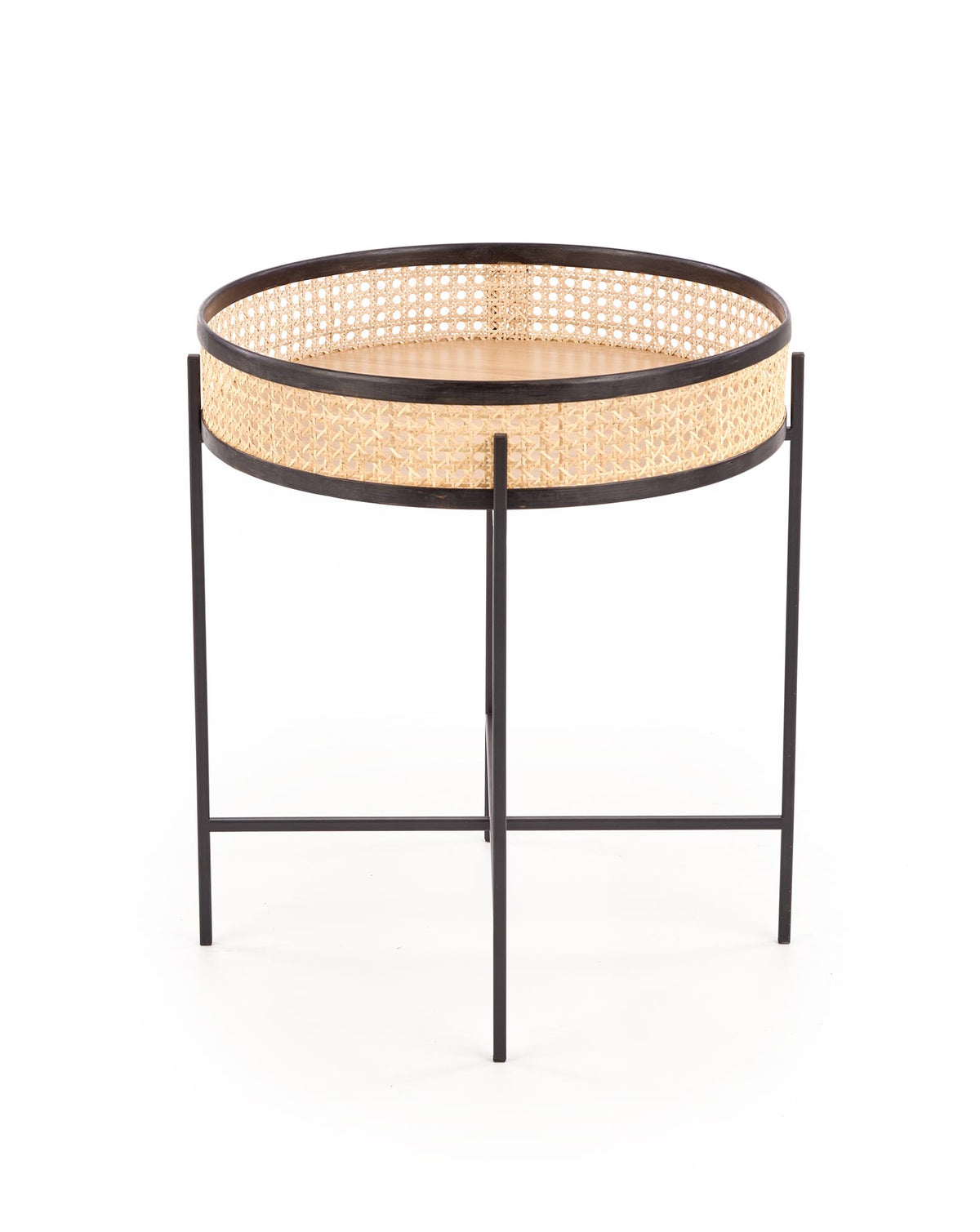 LANIPA ława czarny / rattan naturalny (1p=1szt) – zdjęcie 3