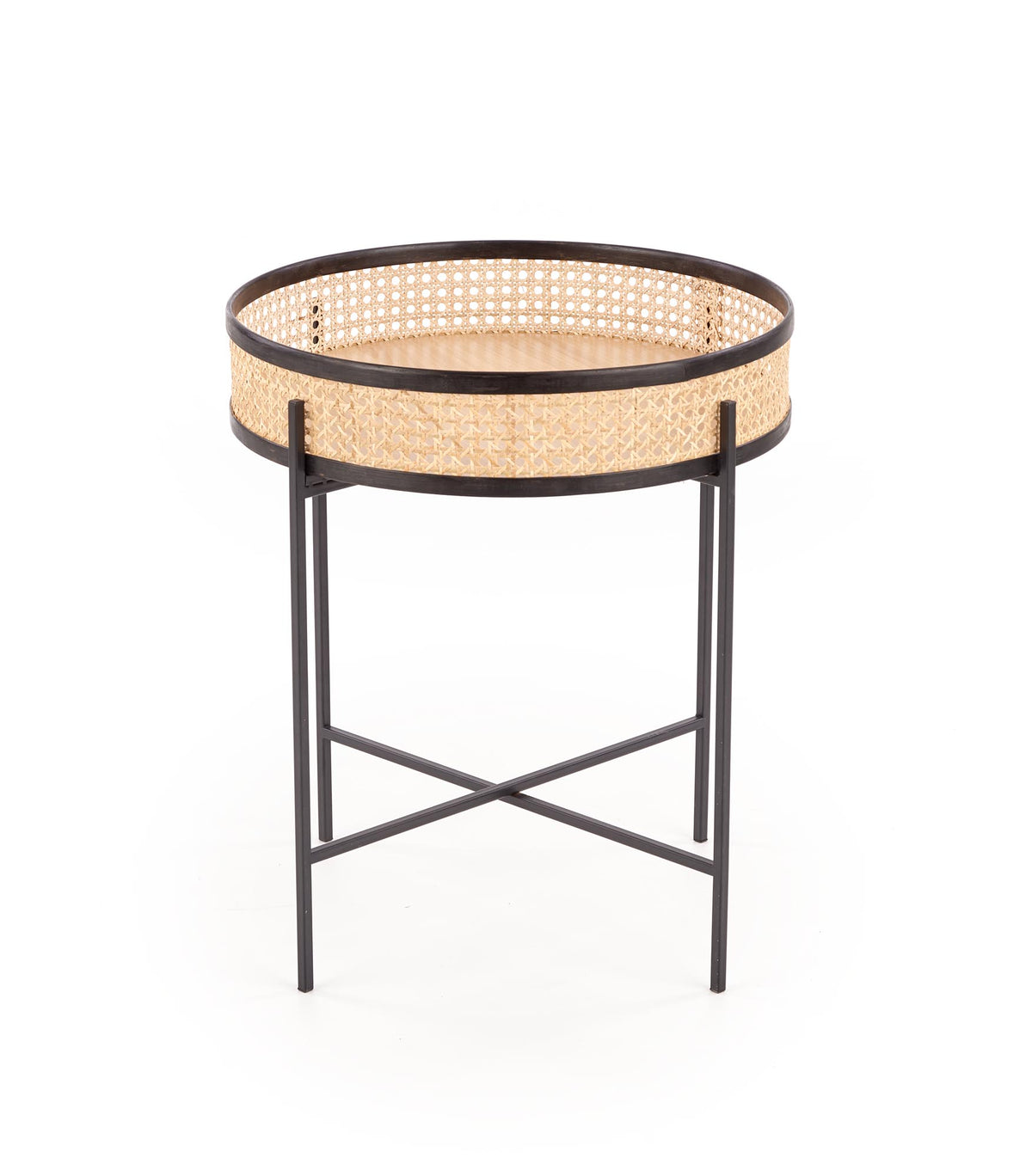 LANIPA ława czarny / rattan naturalny (1p=1szt) – zdjęcie 7