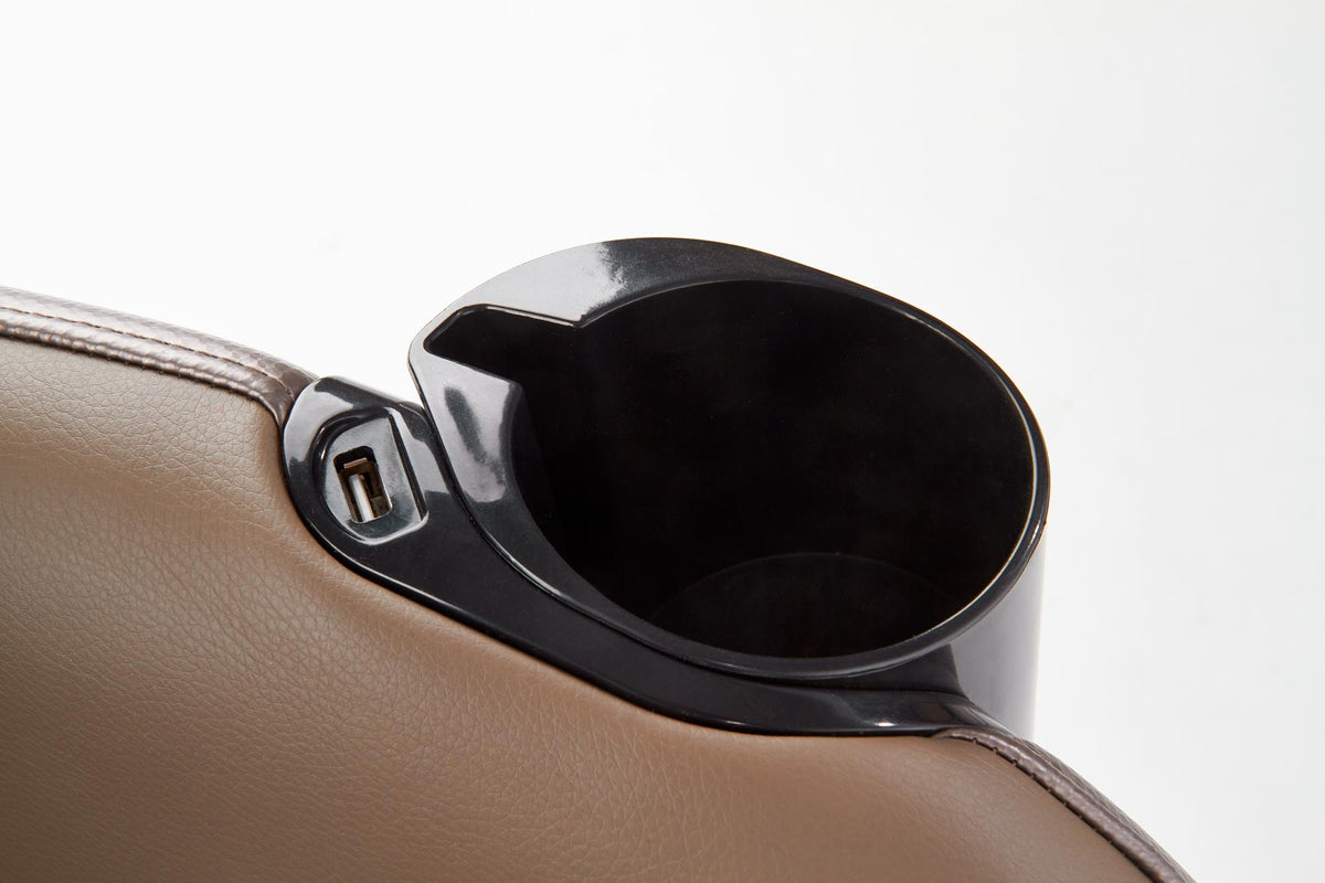 DOPIO fotel wypoczynkowy z funkcją masażu beżowy – zdjęcie 10