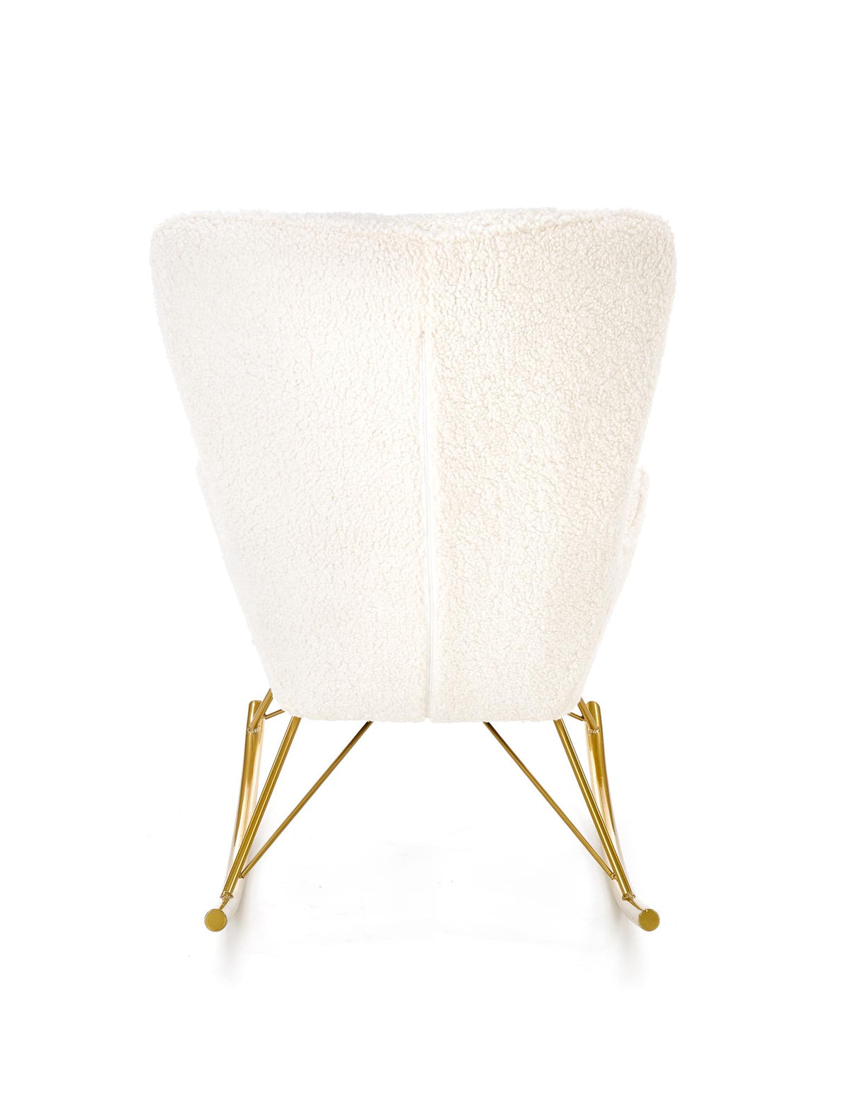 Fotel CHAGE - kremowy / złoty / boucle - 3