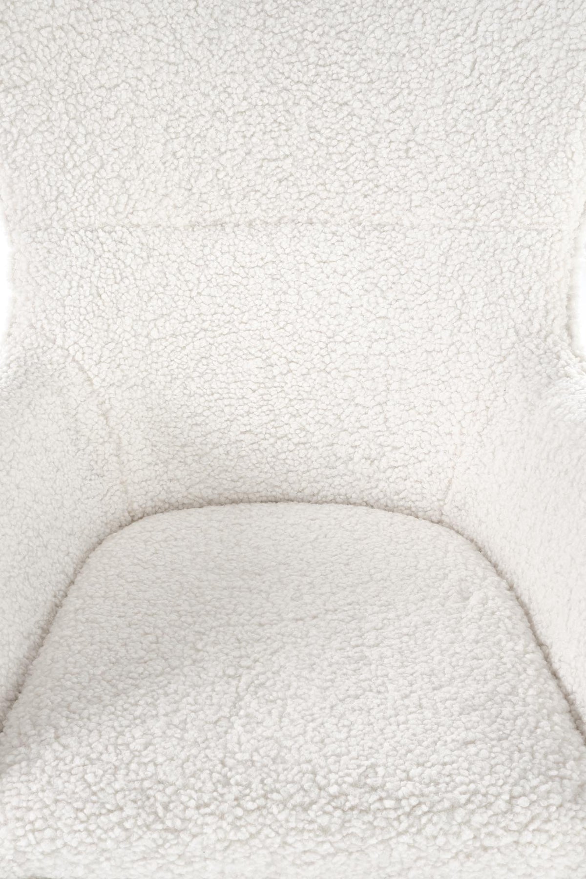 Fotel CHAGE - kremowy / złoty / boucle - 8