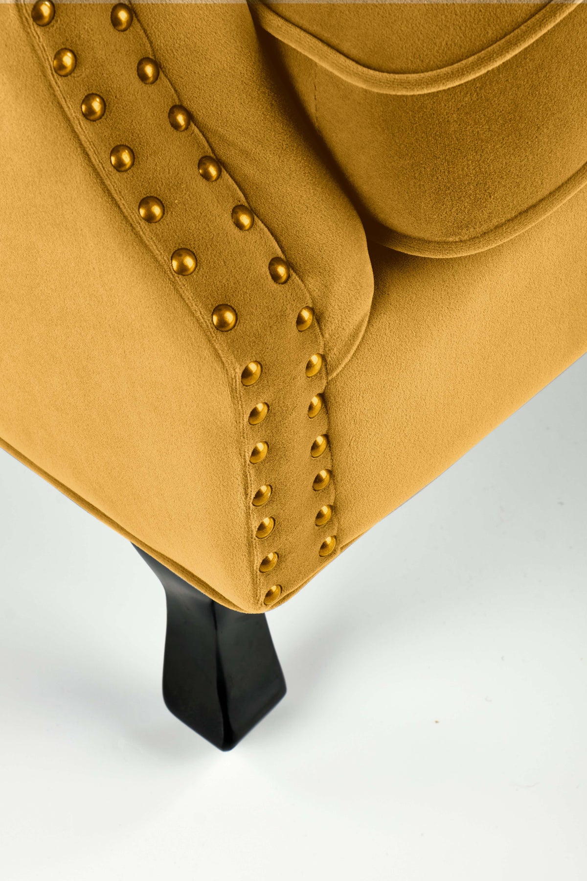Fotel CHABO - musztardowy / velvet - 6