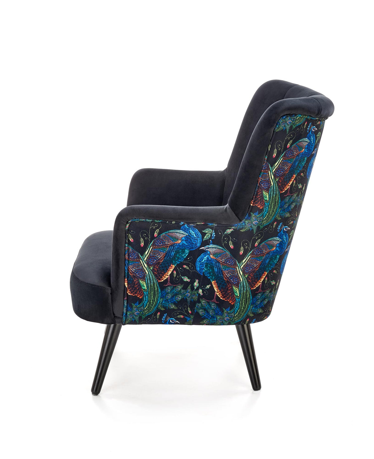 Fotel SEDRA - czarny / velvet - 5