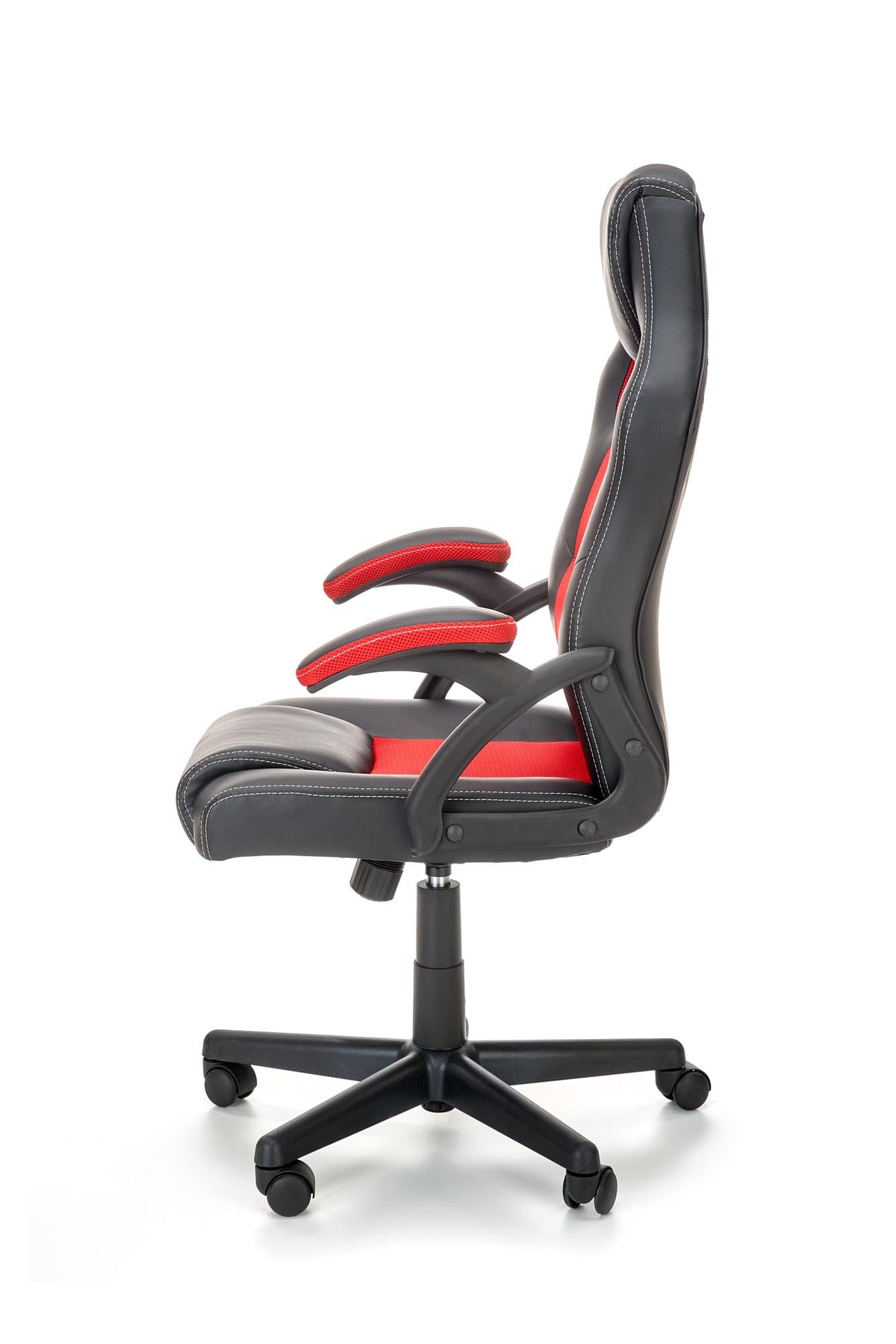 BERKEL fotel gabinetowy czarno-czerwony (1p=1szt) – zdjęcie 3