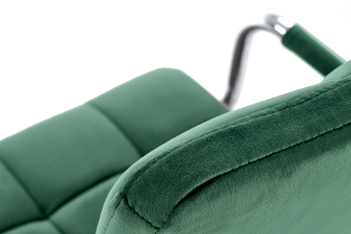 Fotel biurowy BROMO - ciemnozielony / velvet - 4