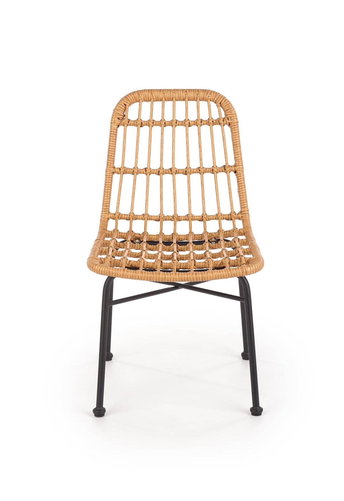 K401 krzesło naturalny / czarny (1p=4szt) – zdjęcie 2