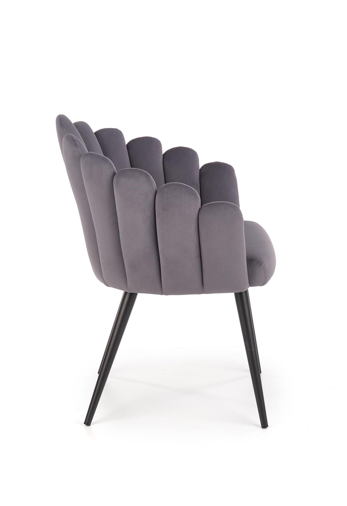K410 krzesło popielaty velvet (1p=1szt) – zdjęcie 4