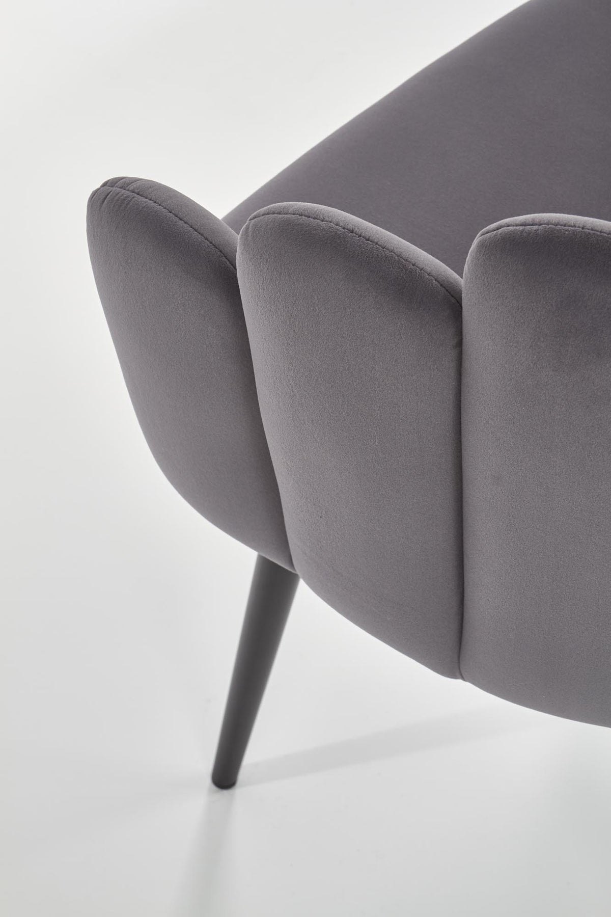 K410 krzesło popielaty velvet (1p=1szt) – zdjęcie 6