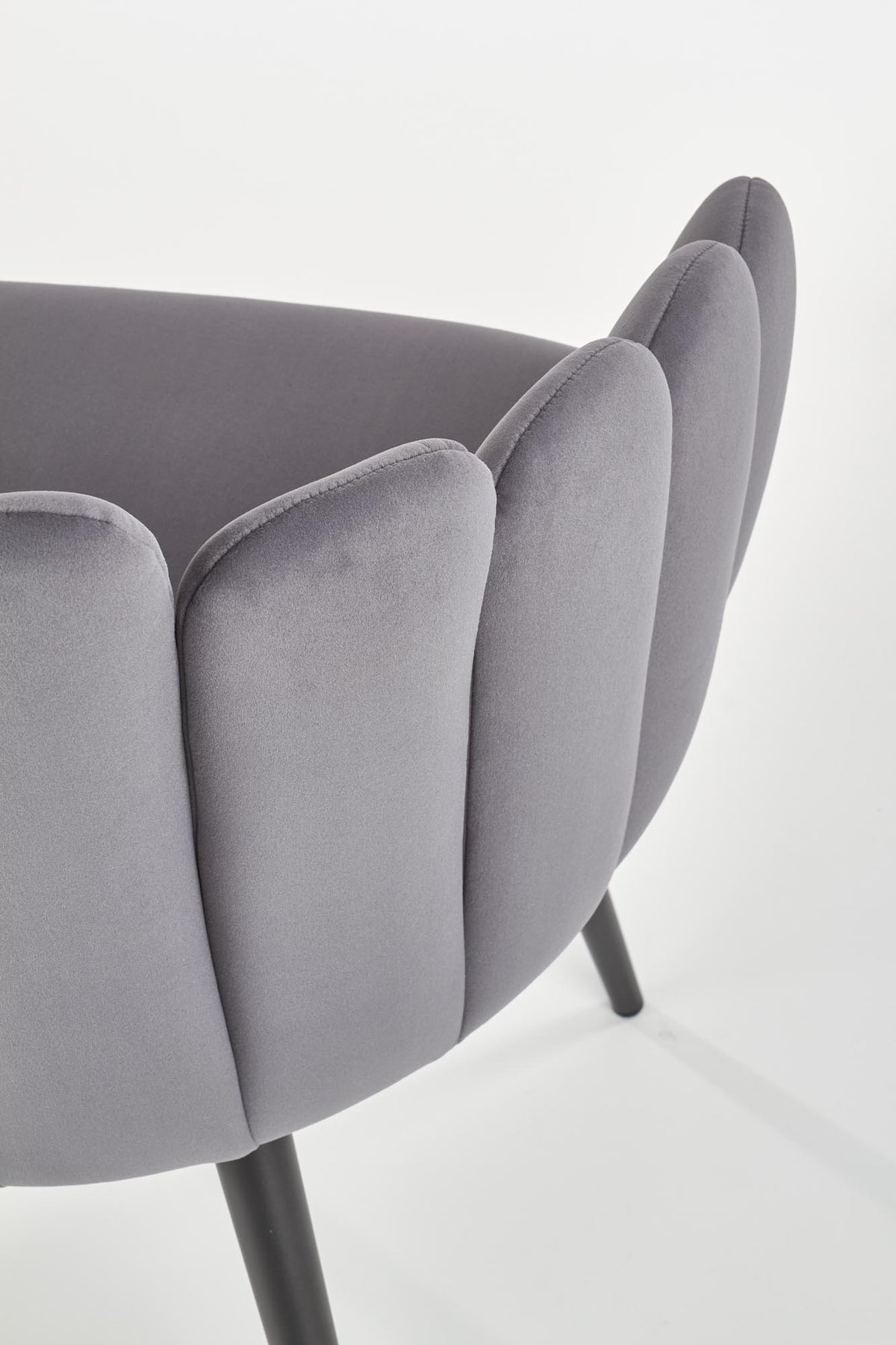 K410 krzesło popielaty velvet (1p=1szt) – zdjęcie 7