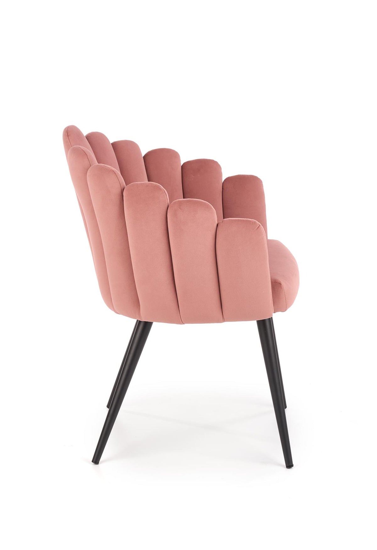 K410 krzesło różowy velvet (1p=1szt) – zdjęcie 4