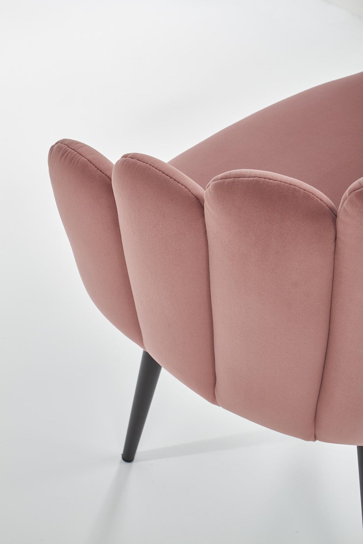 K410 krzesło różowy velvet (1p=1szt) – zdjęcie 6