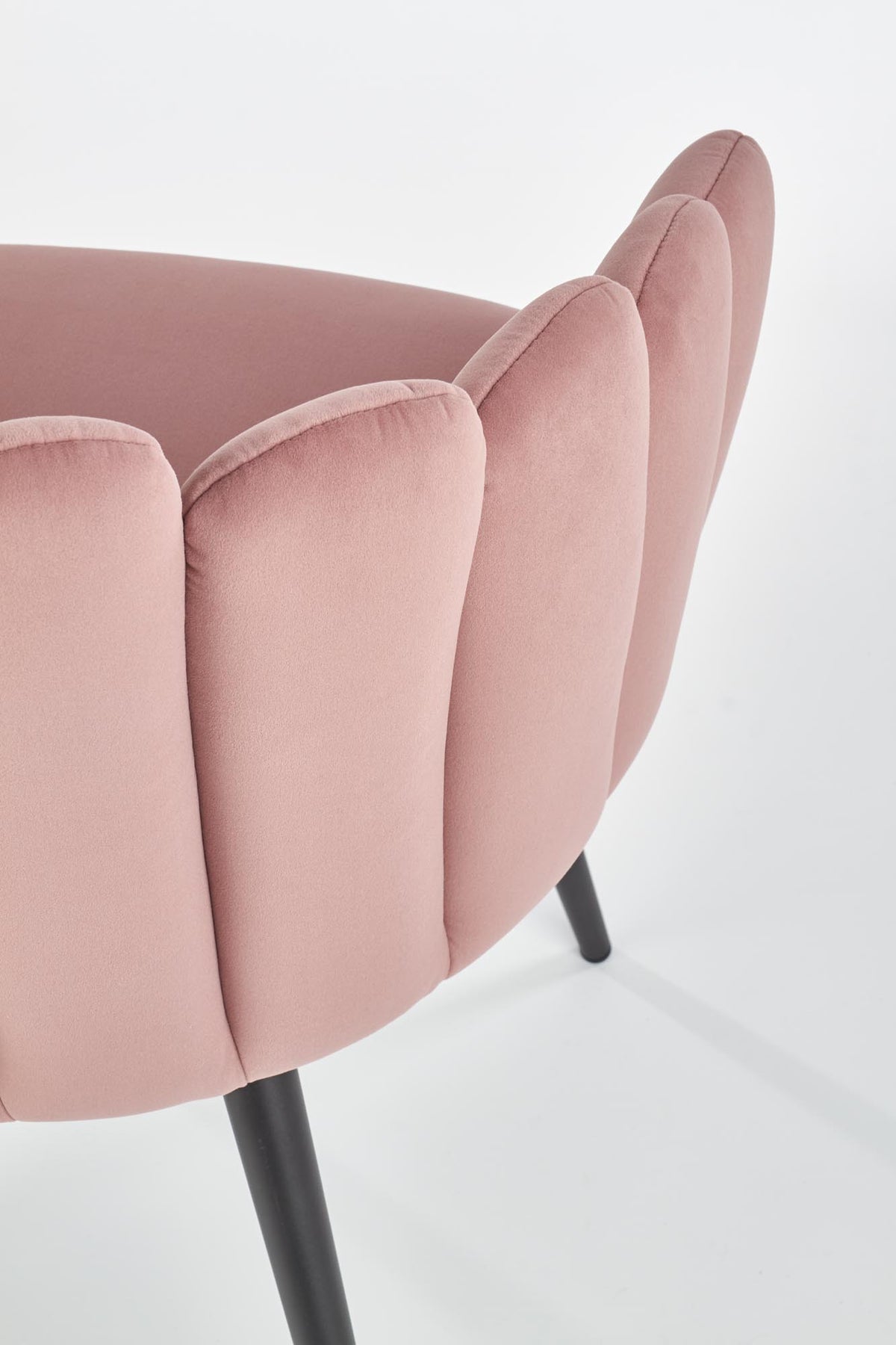 K410 krzesło różowy velvet (1p=1szt) – zdjęcie 7