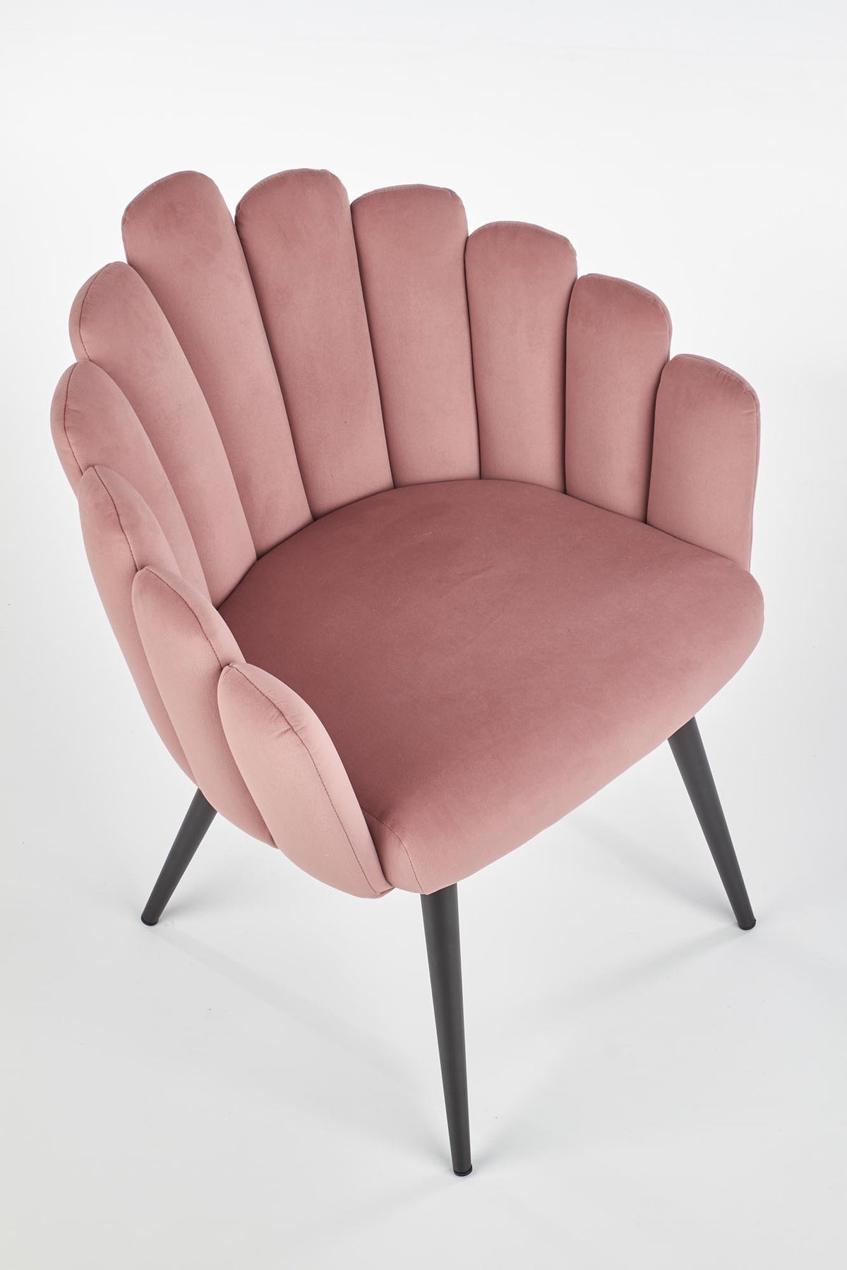 K410 krzesło różowy velvet (1p=1szt) – zdjęcie 11