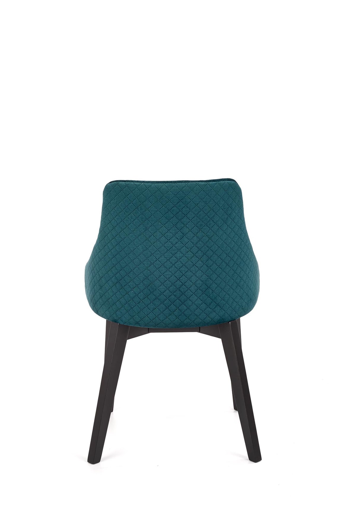 TOLEDO 3 krzesło czarny / tap. velvet pikowany Karo 4 - MONOLITH 37 (ciemny zielony) (1p=1szt) – zdjęcie 2