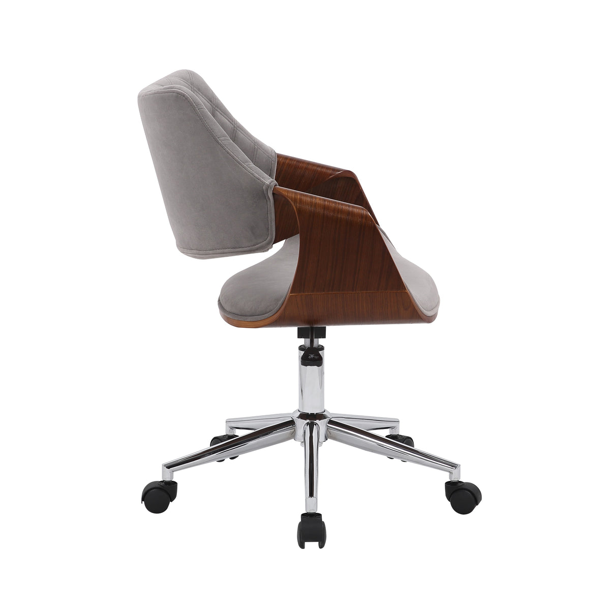 COLT fotel pracowniczy orzechowy/popielaty velvet – zdjęcie 3