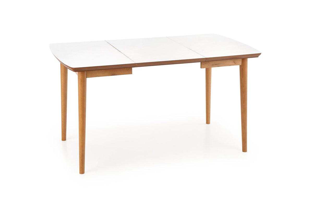 BARRET stół kolor blat - biały mat, nogi - dąb lefkas (90-190x80x75 cm) (1p=1szt) – zdjęcie 7