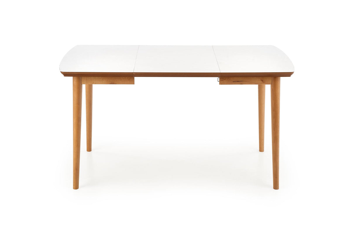 BARRET stół kolor blat - biały mat, nogi - dąb lefkas (90-190x80x75 cm) (1p=1szt) – zdjęcie 9