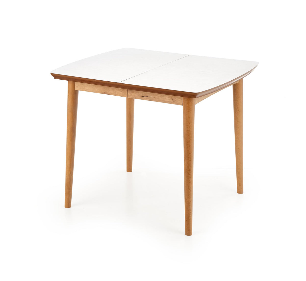 BARRET stół kolor blat - biały mat, nogi - dąb lefkas (90-190x80x75 cm) (1p=1szt) – zdjęcie 12