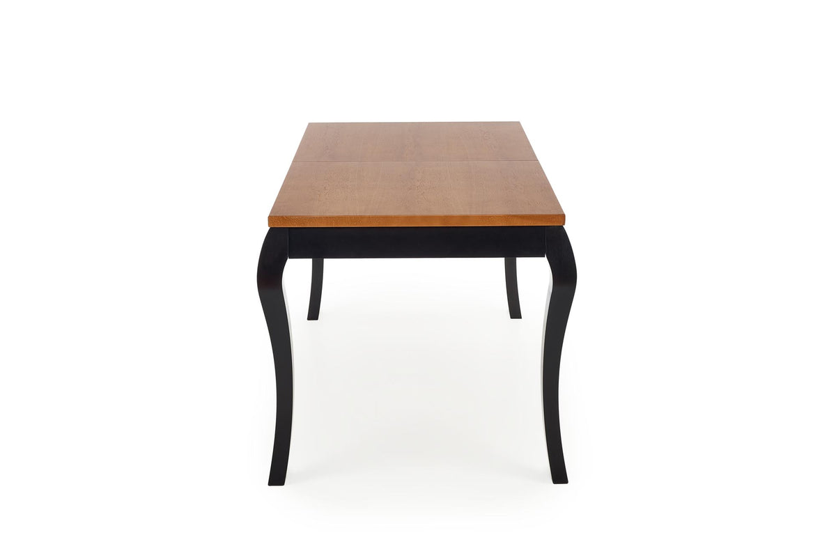 WINDSOR stół rozkładany 160-240x90x76 cm kolor ciemny dąb/czarny (2p=1szt) – zdjęcie 14