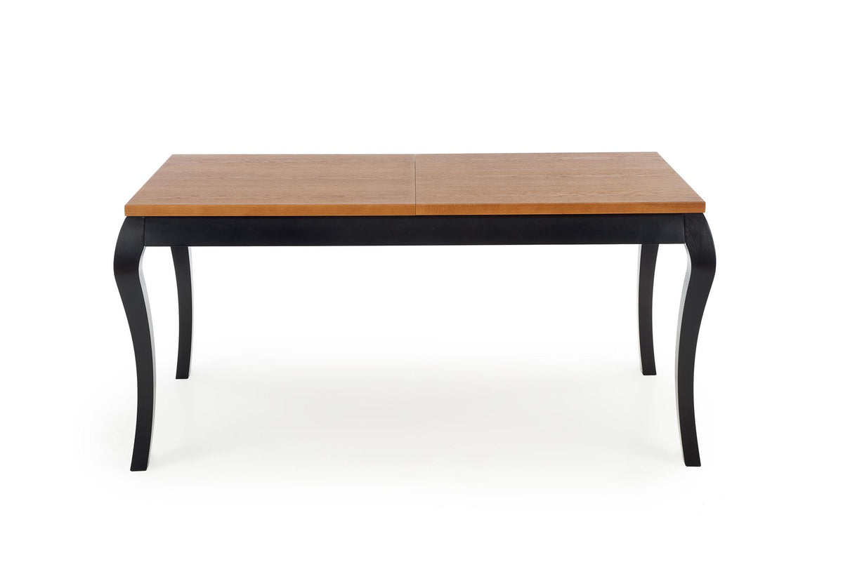 WINDSOR stół rozkładany 160-240x90x76 cm kolor ciemny dąb/czarny (2p=1szt) – zdjęcie 16