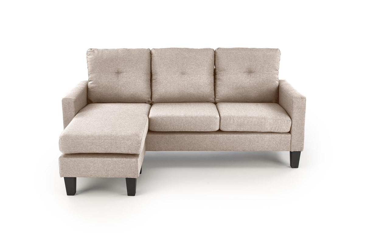 GERSON sofa z podnóżkiem beżowy (1p=1szt) – zdjęcie 7