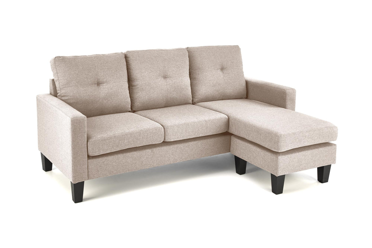 GERSON sofa z podnóżkiem beżowy (1p=1szt) – zdjęcie 8