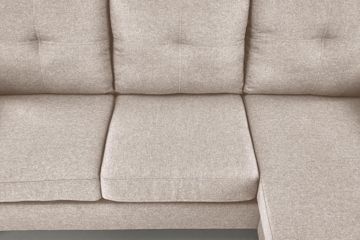GERSON sofa z podnóżkiem beżowy (1p=1szt) – zdjęcie 12