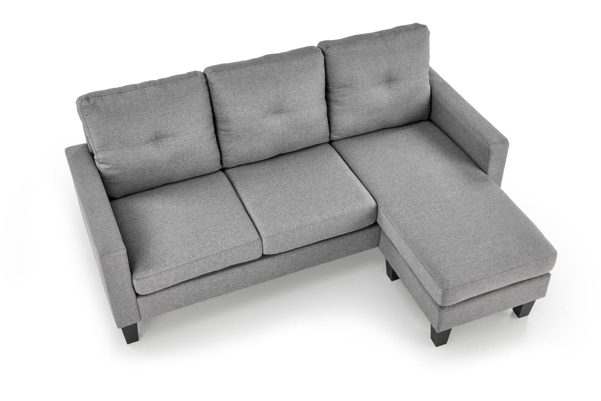 GERSON sofa z podnóżkiem popielaty (1p=1szt) – zdjęcie 2