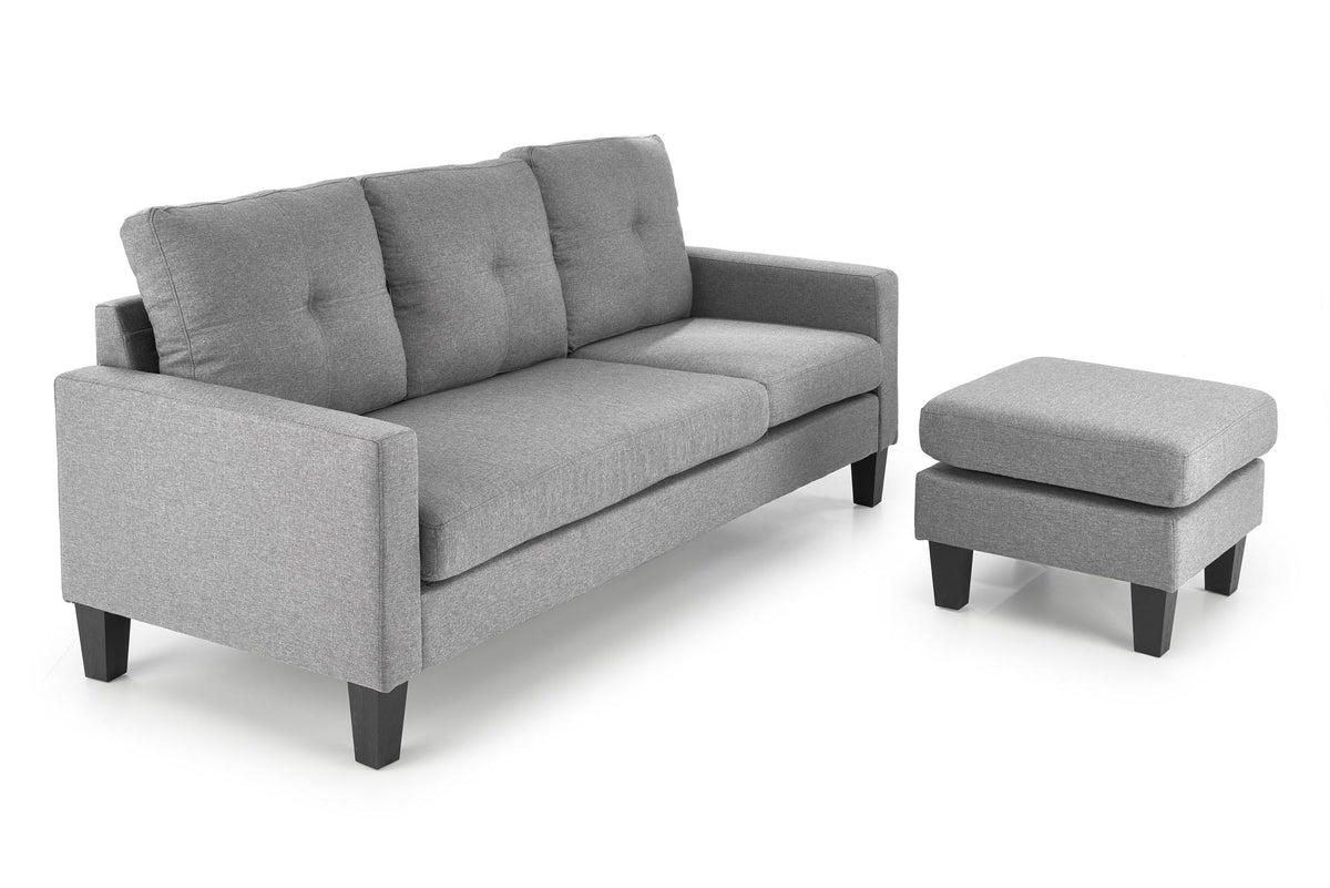 GERSON sofa z podnóżkiem popielaty (1p=1szt) – zdjęcie 9