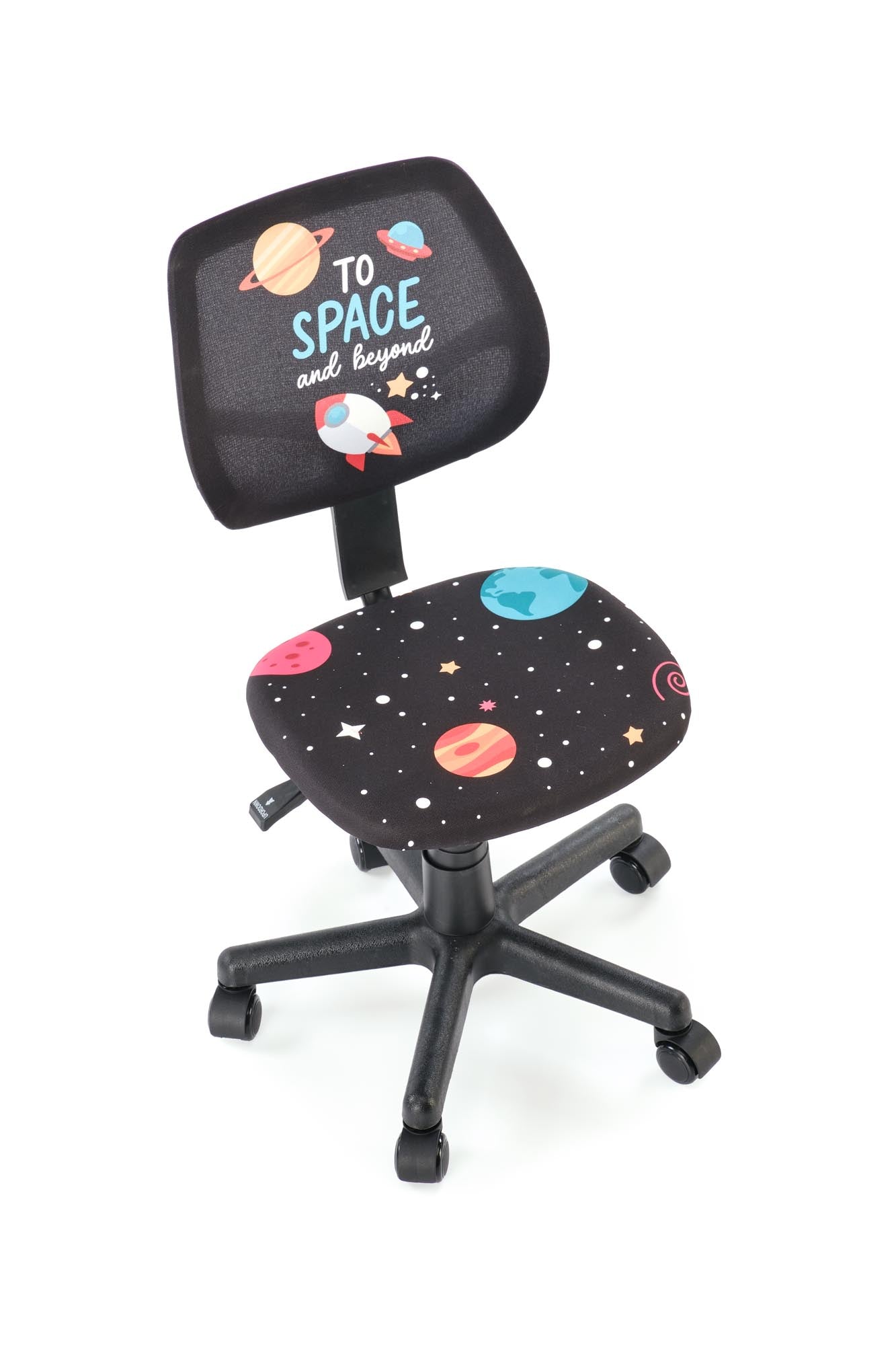 Fotel NIKO – młodzieżowy fotel obrotowy z motywem kosmicznym, idealny do nauki i zabawy.