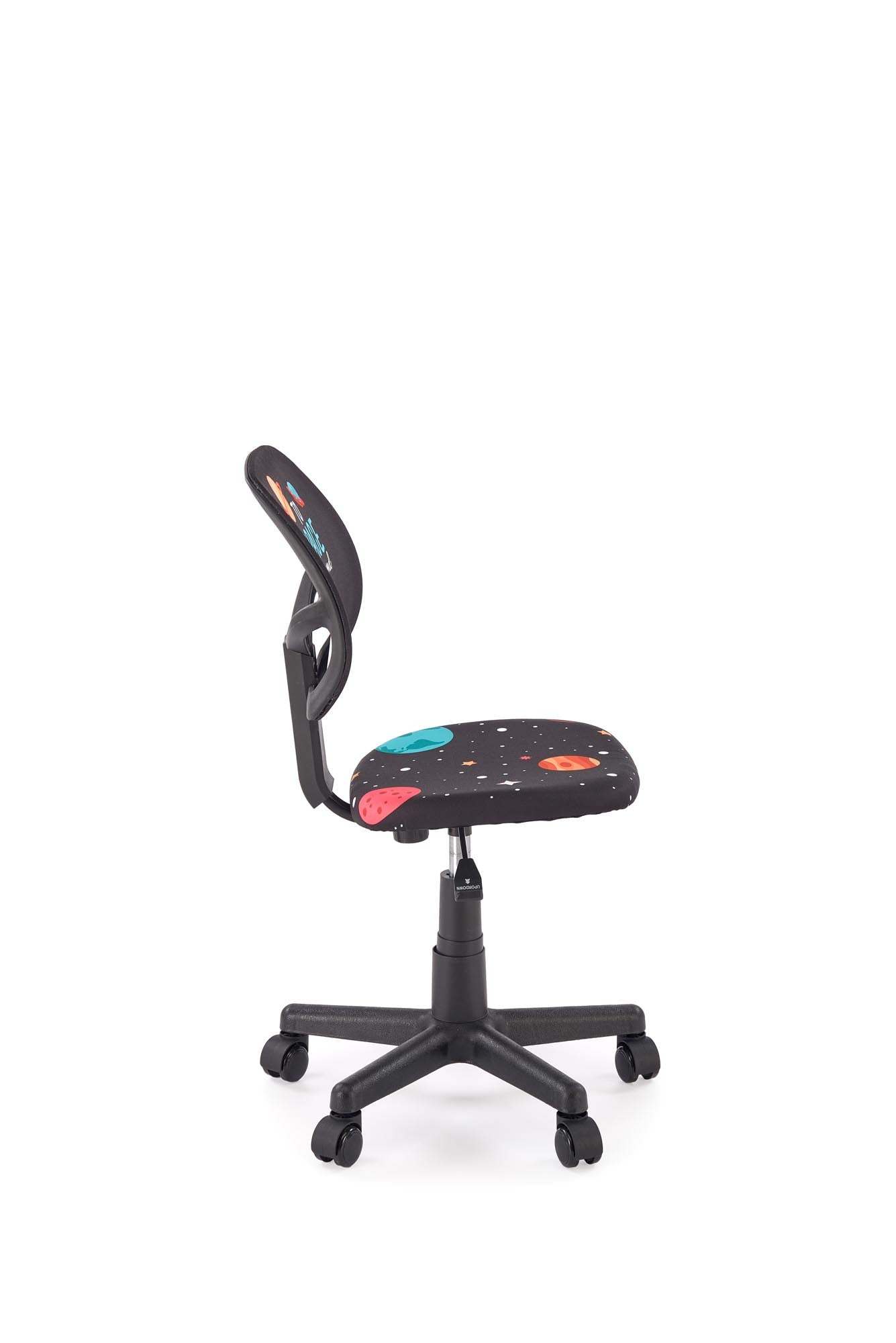 Fotel NIKO – młodzieżowy fotel obrotowy z kolorowym materiałem, idealny do nauki i relaksu.