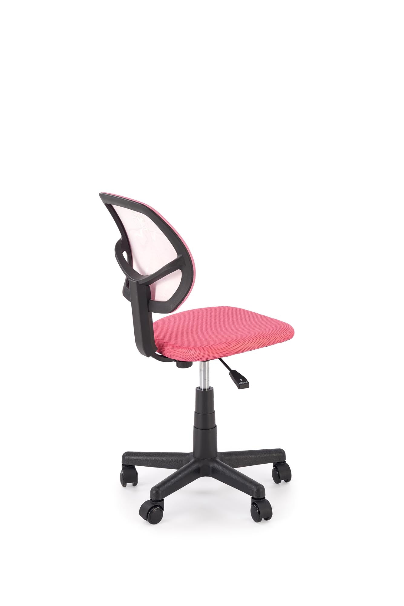 NIKO Pink - fotel do biurka młodzieżowy różowy z ergonomicznym oparciem w kolorze różowym.