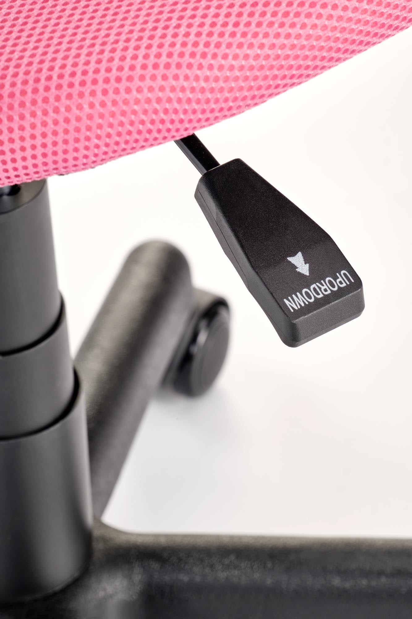 Fotel NIKO Pink - fotel do biurka młodzieżowy różowy z regulacją wysokości.