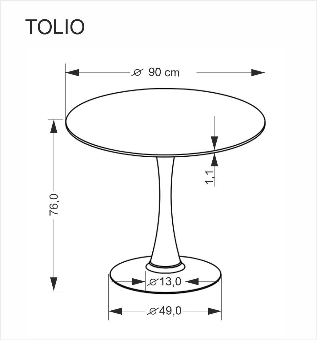 TOLIO stół okrągły, trawertyn/ kaszmir (3p=1szt) – zdjęcie 4