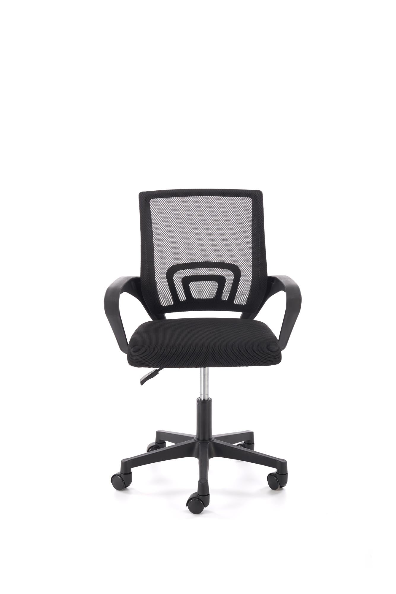 Fotel gabinetowy, RIMI czarny - elegancki i ergonomiczny fotel biurowy z siatki, idealny do pracy.